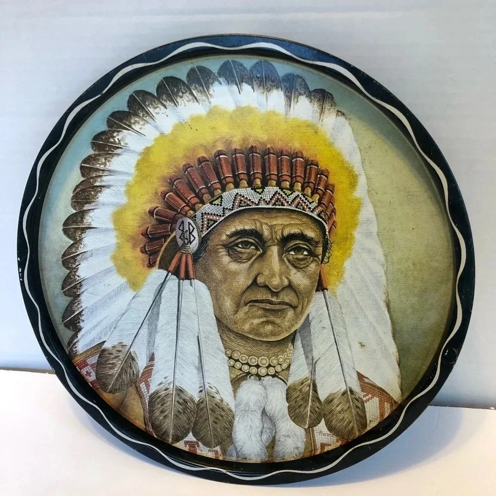 Vintage Indian painting plate